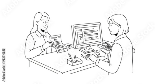 Two Women Working on Crafts.