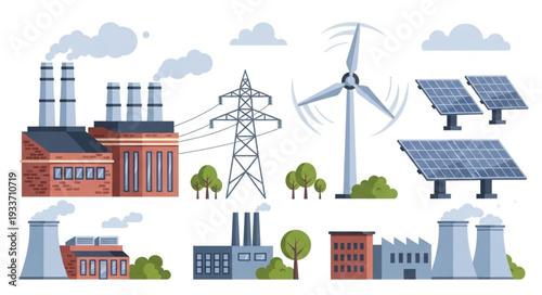 Various Industrial Energy Production Facilities.