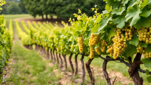 Denbies vineyard, Dorking, Surrey, England, UK