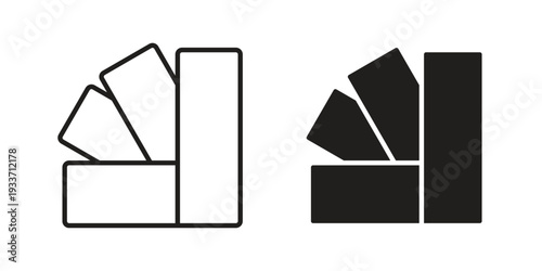 Swatch icon illustration isolated on White background, Vector icon Eps10.