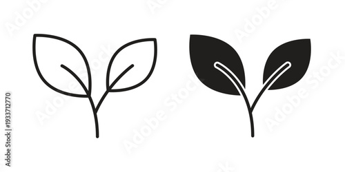 Vegan icon illustration isolated on White background, Vector icon Eps10.