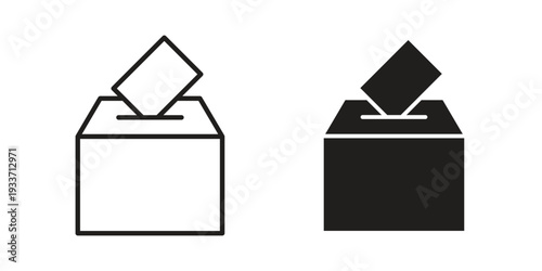 Voting icon illustration isolated on White background, Vector icon Eps10.