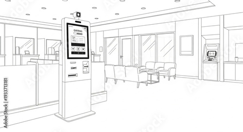 Vending Machine in Modern Office.