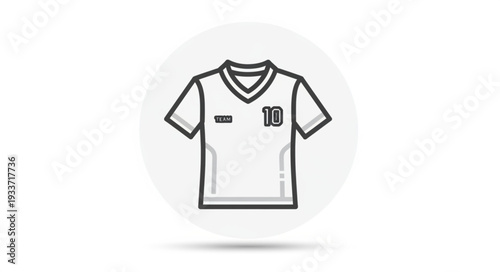 White Jersey with Number Eighteen.