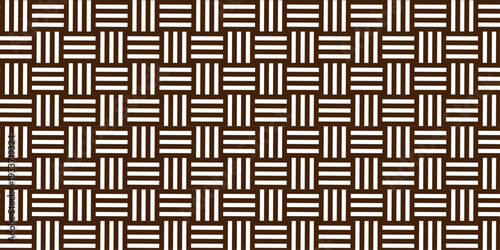 Minimal line Seamless geometric pattern with shapes. Decoration and maze ornament square wall tile.