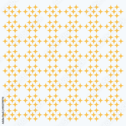 Golden Star Seamless Pattern Luxury Geometric Sparkle Background