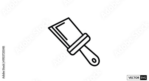 Paint Scraper Tool Icon - Vector Illustration