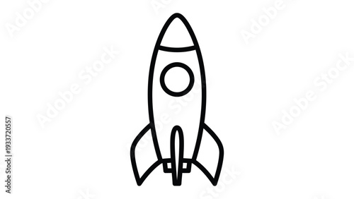 Rocket ship Illustration: A clean, sleek illustration of a rocket ship poised for liftoff, symbolizing innovation, progress, and the boundless spirit of exploration.