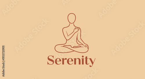 Serene figure meditating in lotus pose symbolizing peace and mindfulness.