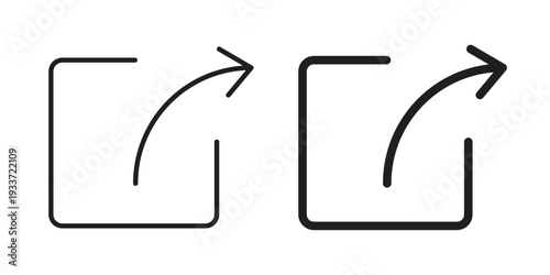 Export icon on white background. Simple vector illustration for graphic and web design