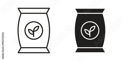 Fertilizer icon on white background. Simple vector illustration for graphic and web design