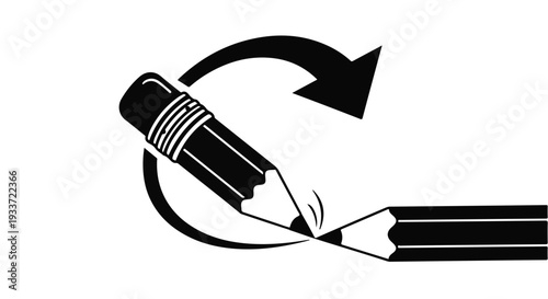 Creative process of sharpening a pencil for drawing or writing