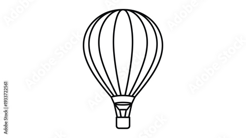 Soaring Dreams: An illustration of a hot air balloon, symbolizing adventure, travel, and the boundless potential of exploration and freedom.