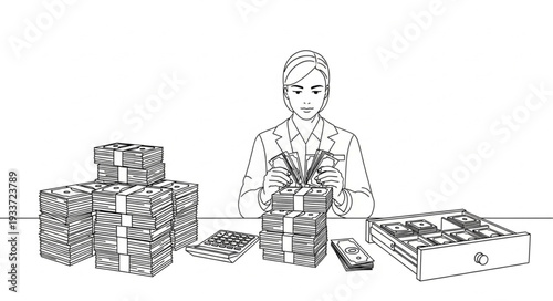 Woman Packing Boxes with Various Items.