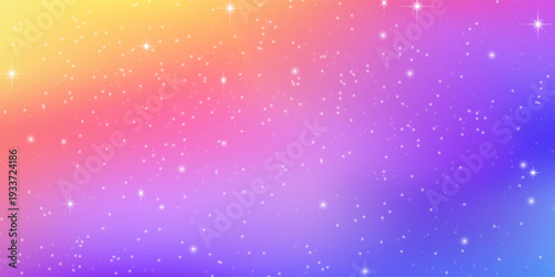 Gradient rainbow glitter background vector design in eps 10