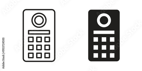 Interphone icon on white background. Simple vector illustration for graphic and web design
