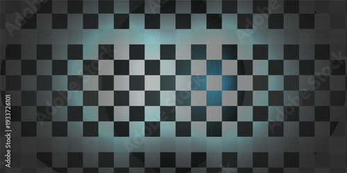 Seamless black and white abstract geometric background featuring a mosaic pattern of square tiles and vector shapes for a modern textured wallpaper design