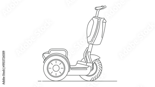 Electric personal transporter: Sleek and modern, a cutting-edge electric personal transporter, embodying the future of urban mobility. This image captures the essence of eco-friendly transport