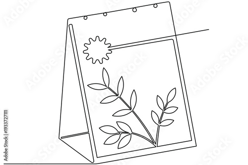  Standing desk calendar for daily planning and organization