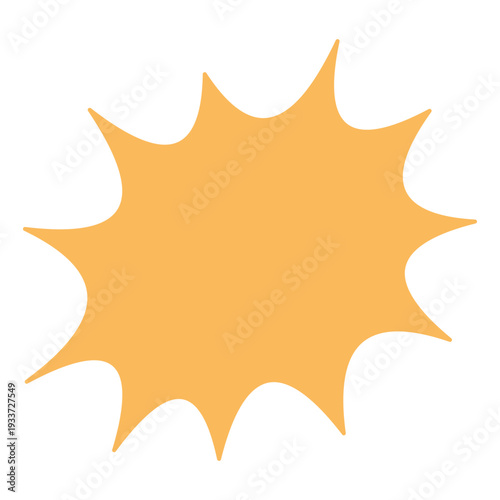 Smooth Solid Starburst Shape