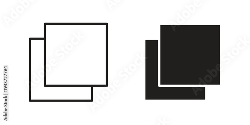 Pop up icon on white background. Simple vector illustration for graphic and web design