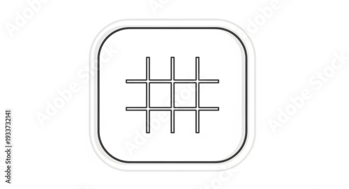 Simple grid icon with rounded corners and outline.