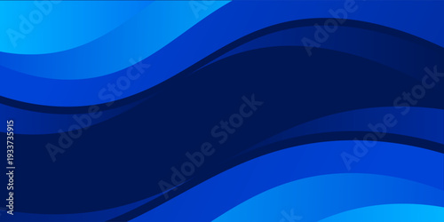 Blue waves background vector. Fluid gradient shapes composition. Futuristic design concept. Trendy.