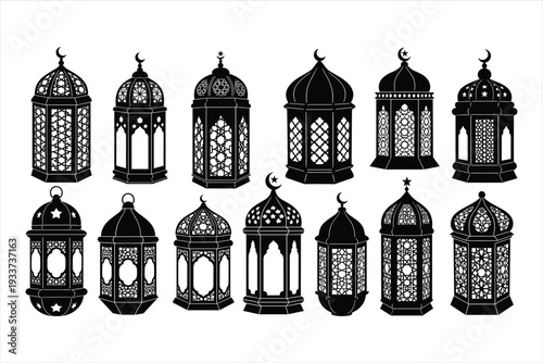 fotograami islamic lamp icon sets