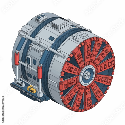 Large Hadron Collider particle accelerator scientific research equipment.
