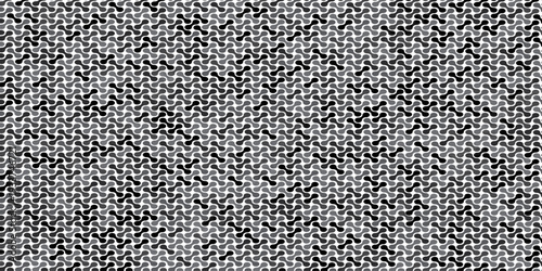 seamless pattern metal grid meatball wall decoration with chains circle wallpaper black and gray paper ornament cover, page, banner template design.