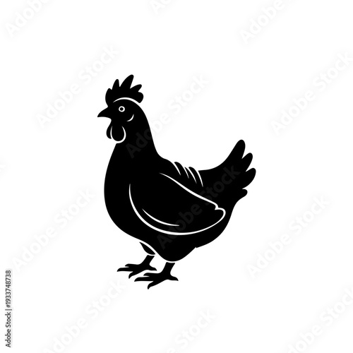 Bold Symbolic Chicken Mark for Premium Protein Supplier Branding