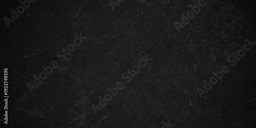 Dark black old wall paper grunge background. black blackboard and chalkboard texture. Dark black concrete wall texture element vintage grunge charcoal paint rough, distress backdrop background.