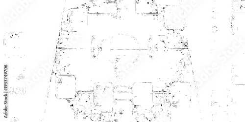 Grunge vintage white and black vector wall distressed dirty noise rust cracked pain background. messy dusty chalk splat dirt rusty noise overlay concrete wall texture background.