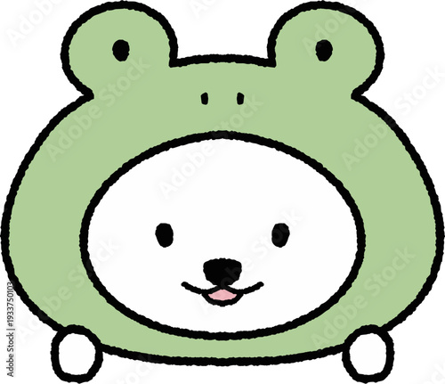 개구리인척하는 강아지