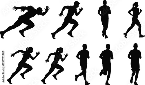 Silhouettes Set of Professional Photographer Equipment, Video Production Gear, Superhero Kids, Martial Arts Poses, Princesses, Musicians, and Creative Career Character Icons.