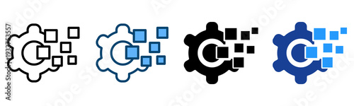 Transformation Icon Multiple Style Vector Collection   