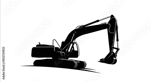 Excavator Machine Heavy Equipment Construction.