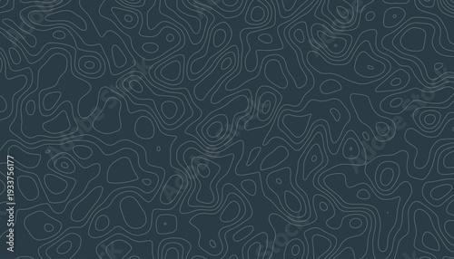 Dark blue background with light grey contour lines