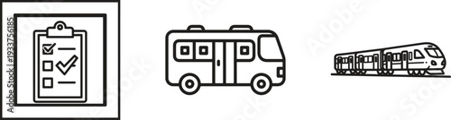 Digital Payment Online Transaction Line Icon Set