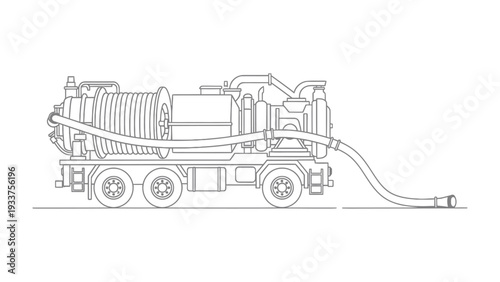 Industrial Tanker Truck: The robust machinery of a tanker truck, its form a testament to the powerful industrial applications