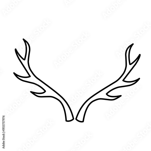 Deer Antlers icon vector