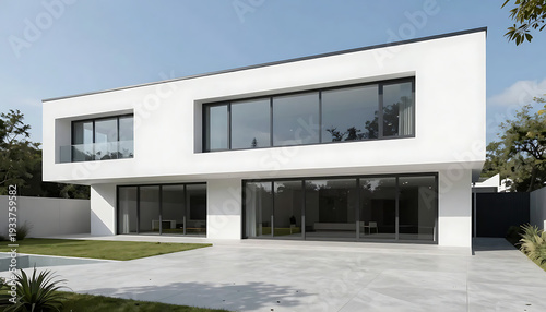 Wallpaper Mural Modern Minimalist Single-Story House with Glass Facade
 Torontodigital.ca