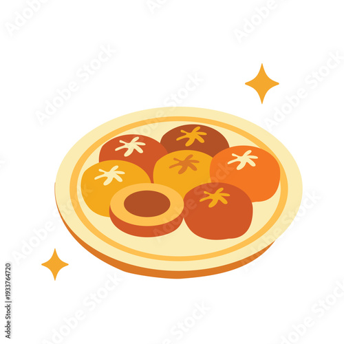 Eid Cookies Plate Illustration