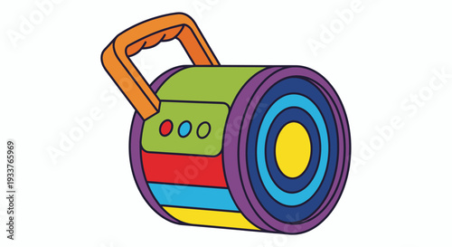 Colorful Cartoon Tape Measure Illustration for Graphic Design Assets.