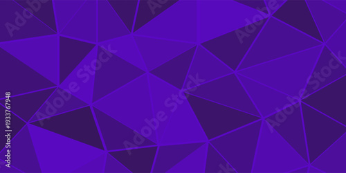 Abstract polygon triangle in purple vector gradient backgrounds