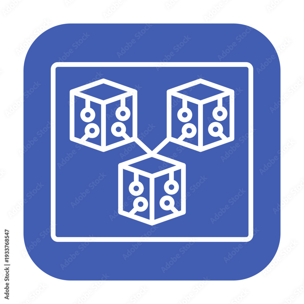 Obraz premium Blockchain Vector Icon