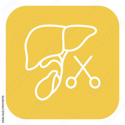 Gallbladder Removal Vector Icon