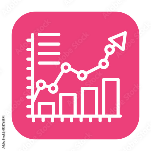 Burnup Chart Vector Icon