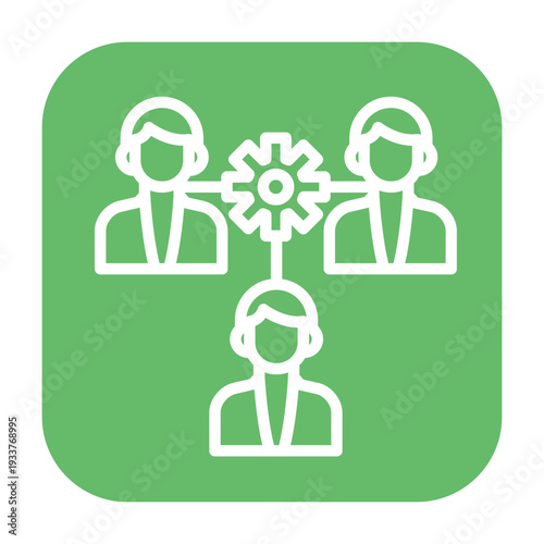 Cross functional Team Vector Icon