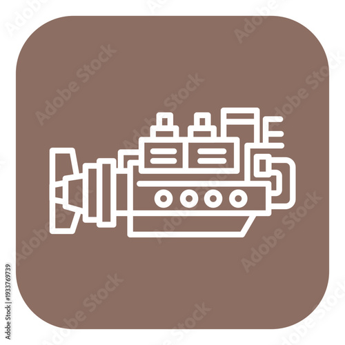 Ship Engine Vector Icon